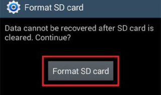 formatar cartão sd