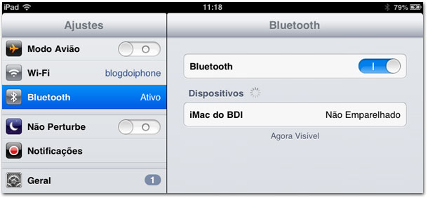 teclado do mac no iphone