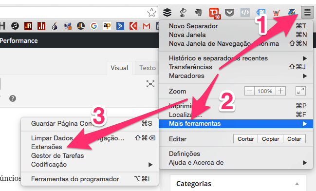 extensão do chrome no Mac