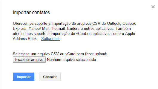 importar contatos do iPhone no Android