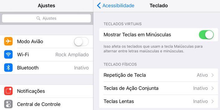 teclado ios 9