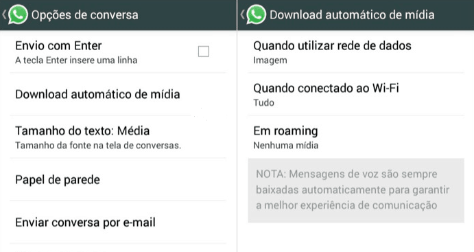 whatsapp download de imagens