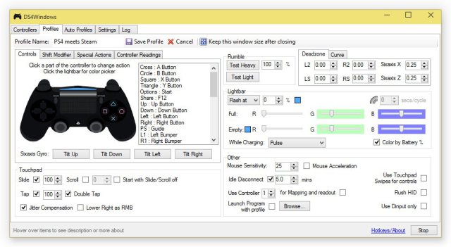 controle do PS4 no PC