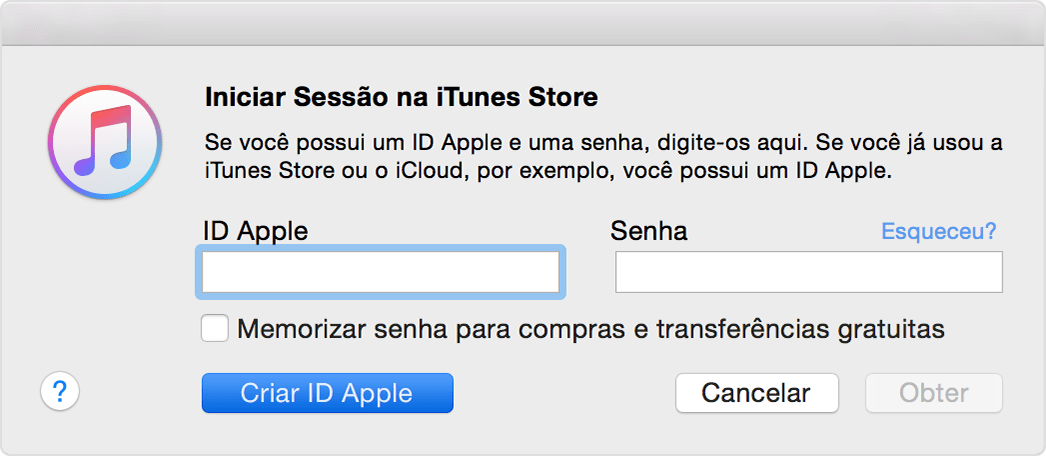 criar uma ID Apple criar uma conta da Apple