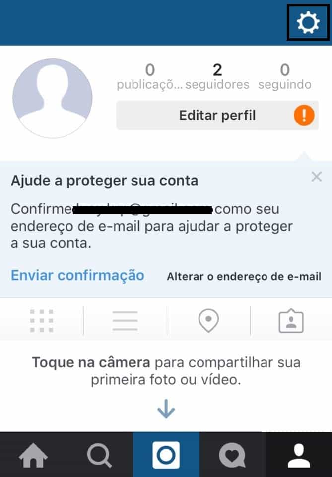 contas no instagram