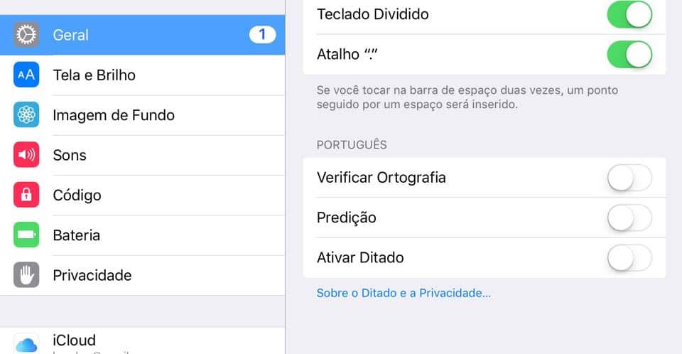 Como desativar o corretor do iPhone e iPad - 84