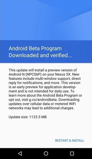 Android N preview