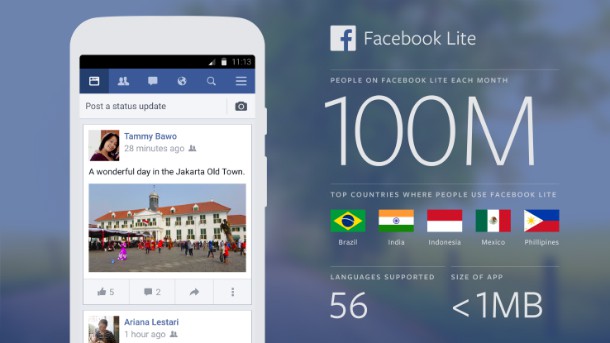 App Facebook Lite