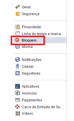 Facebook bloquear