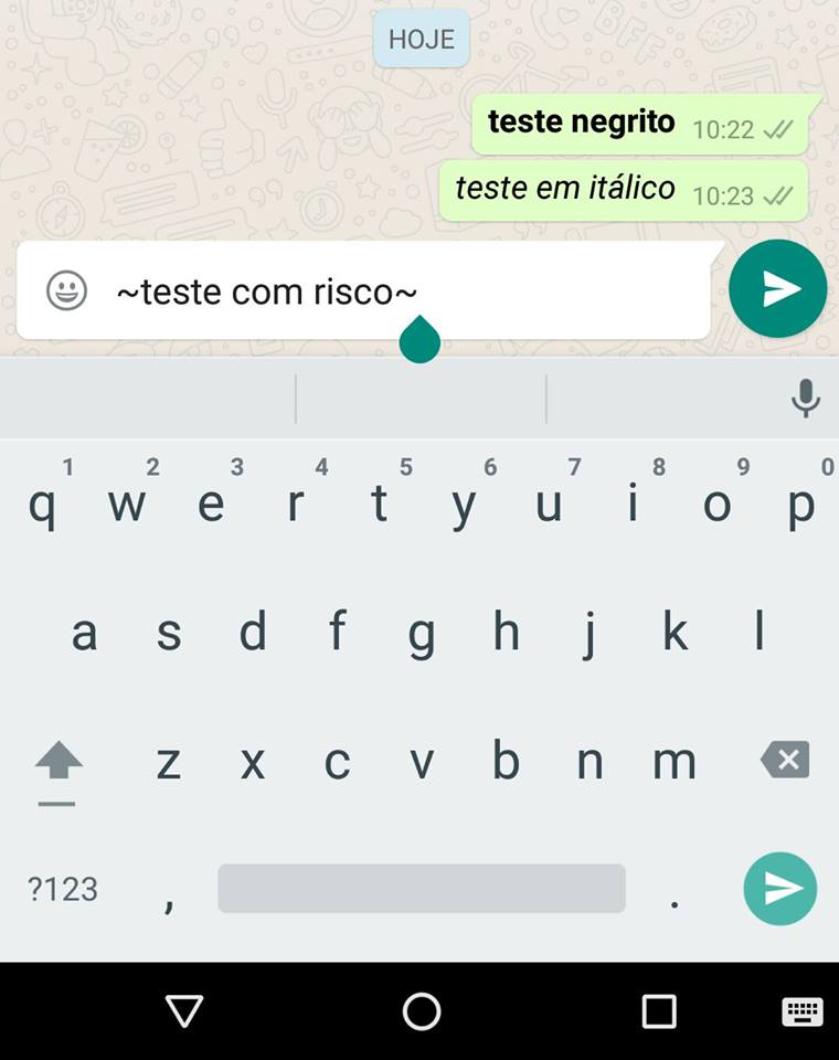 atualização do WhatsApp