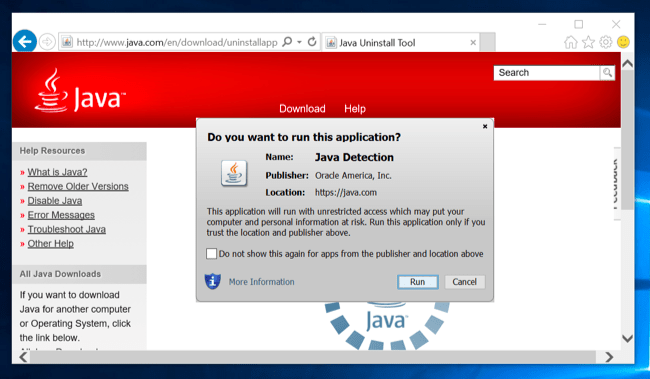 java windows