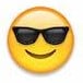 Emoji óculos escuros
