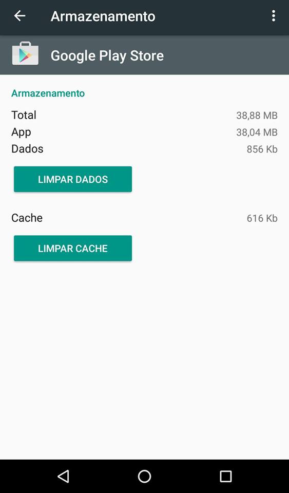 Google Play não funcionando