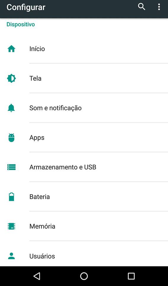 configurações Google