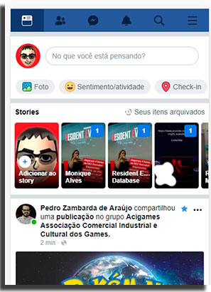 mensagens no facebook mobile