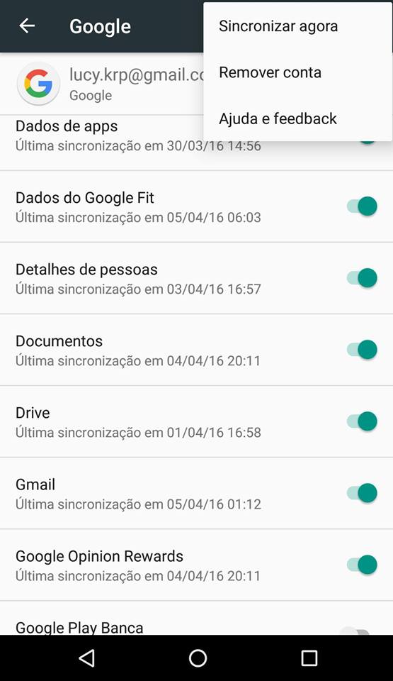 problemas no Google play