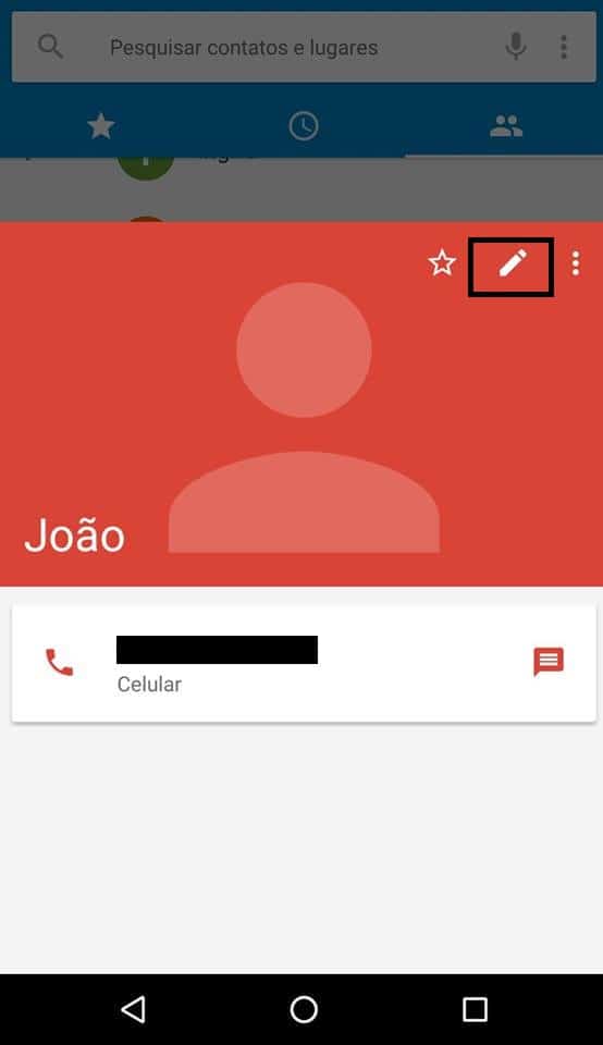 contatos do android