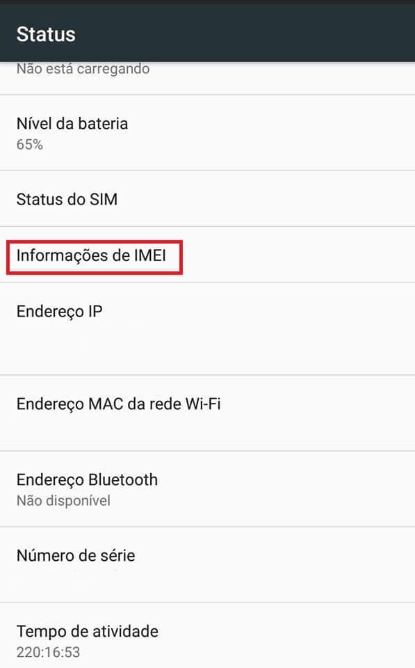 descobrir o IMEI informacoes