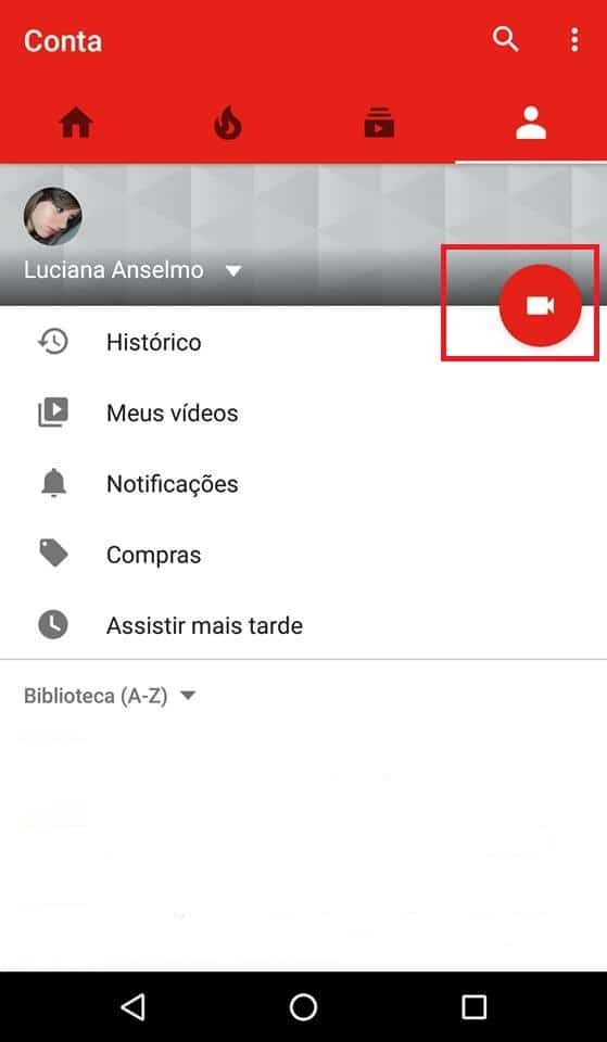 configurações youtube