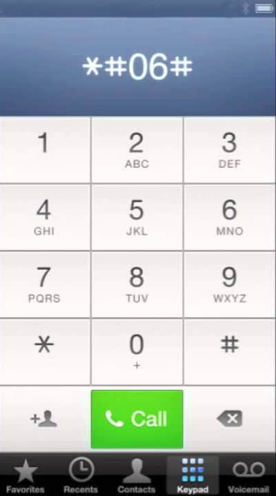 salvar imei no iphone
