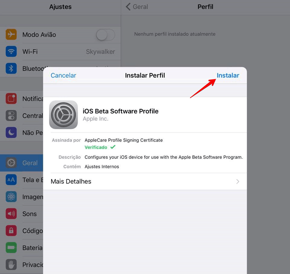 instalar o iOS 10