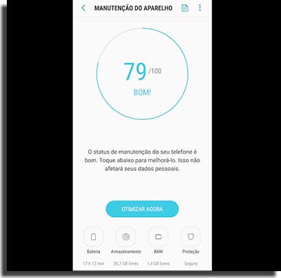 liberar ram armazenamento