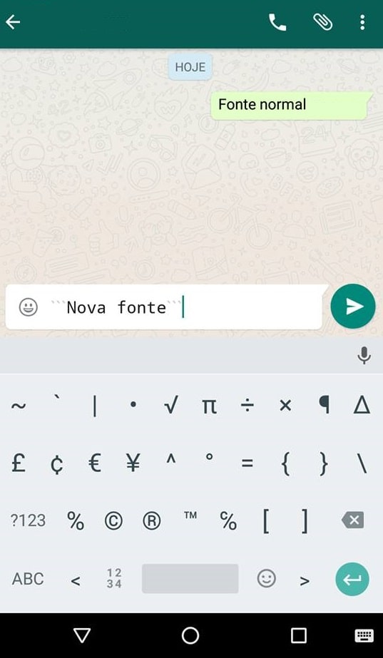 Como mudar a fonte do WhatsApp no Android - 71