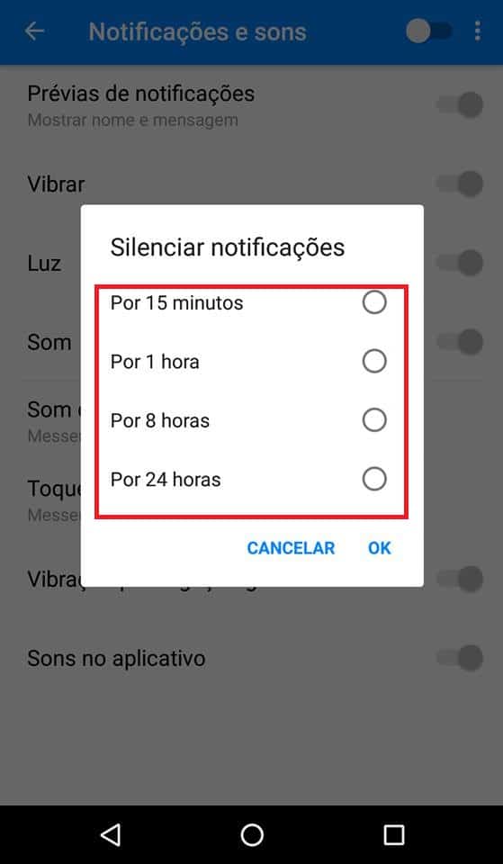notificações facebook