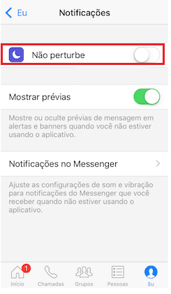 notificações iPhone