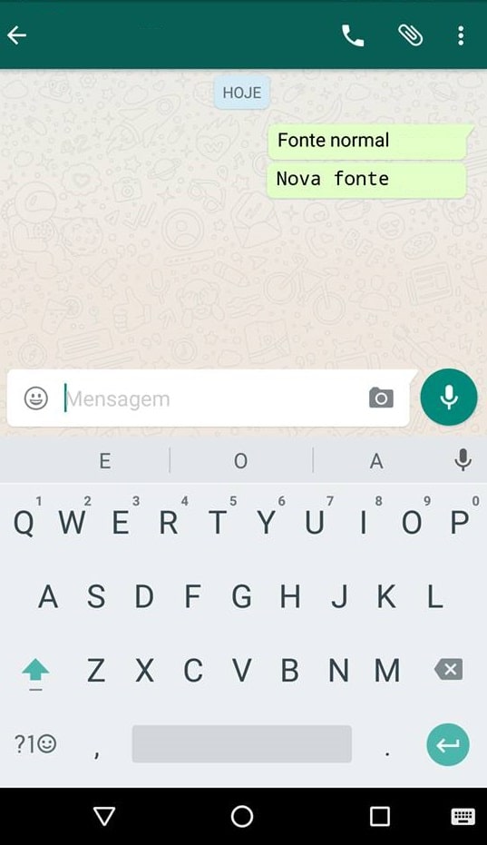 Como mudar a fonte do WhatsApp no Android - 81