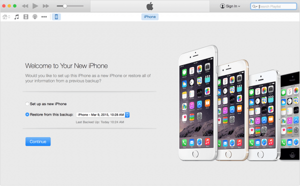 restaurando iphone no itunes