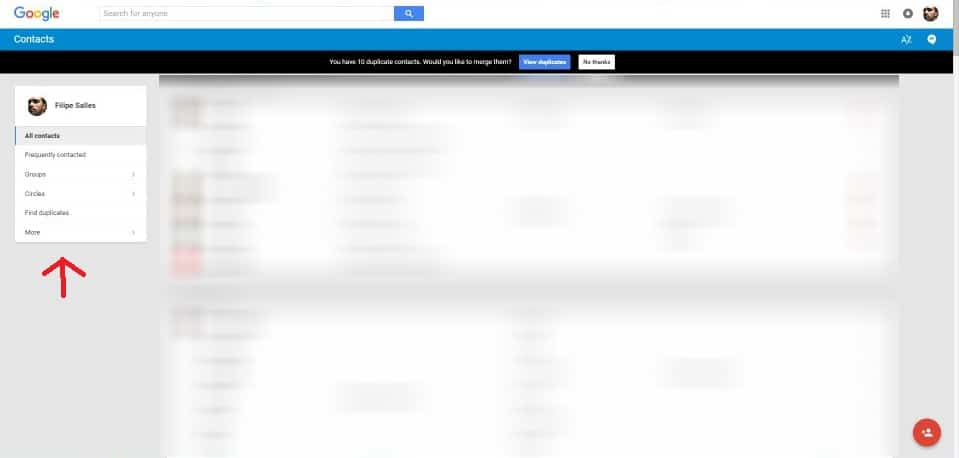Contatos perdidos no Android