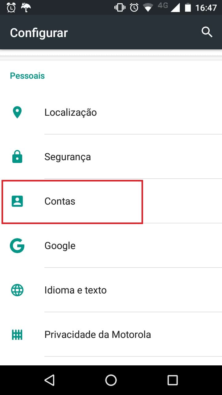 Contatos perdidos no Android