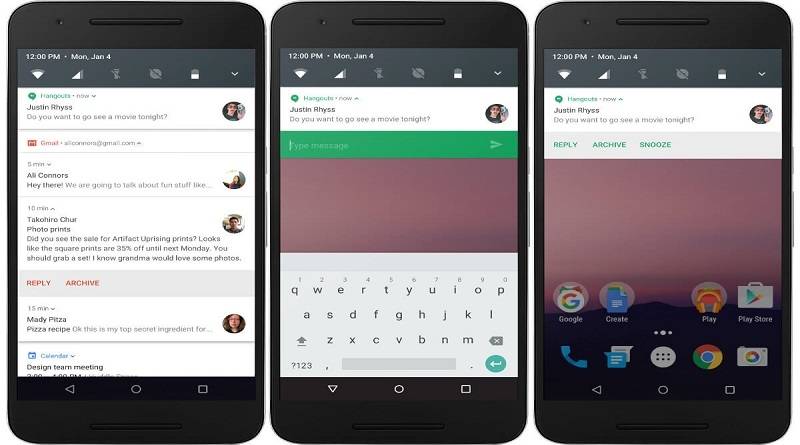 Funções do Android Nougat