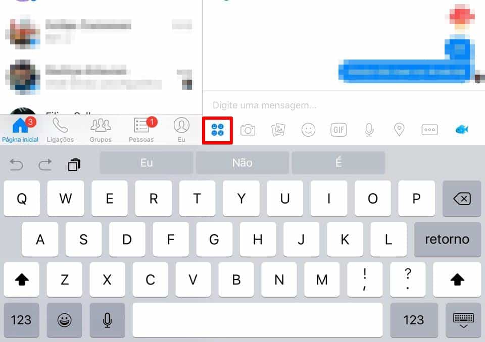 facebook configurações