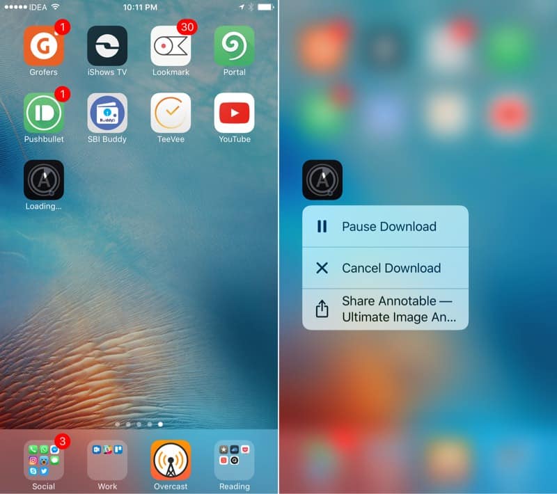 Como cancelar downloads usando o 3DTouch - 84