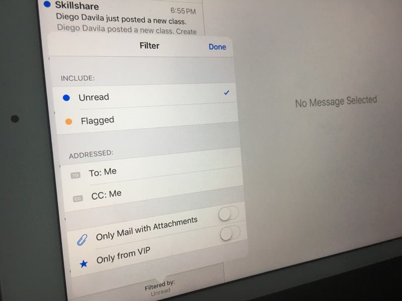 Mails do iOS 10