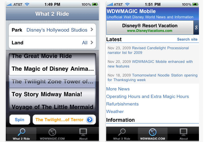apps para visitar a disney wdw