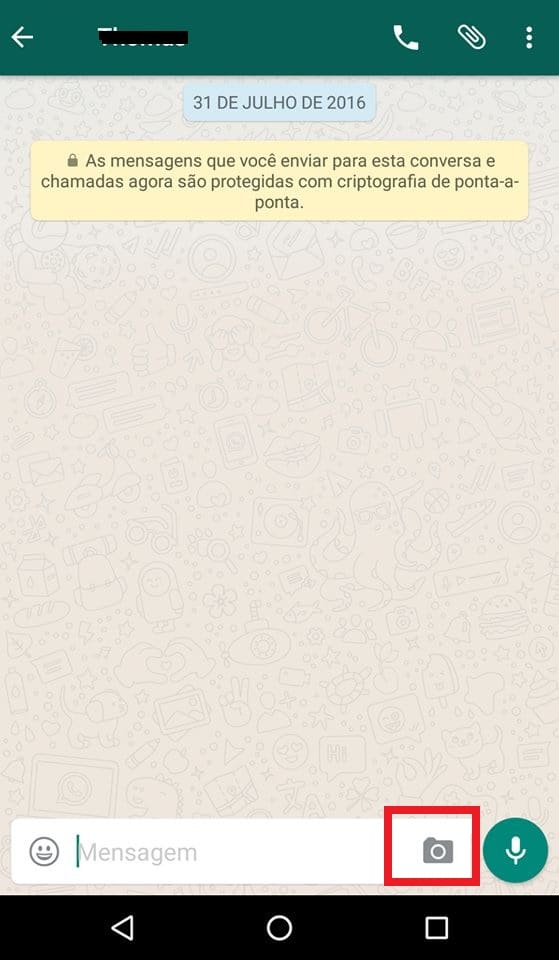 adicionar emojis nas fotos do whatsapp inicio