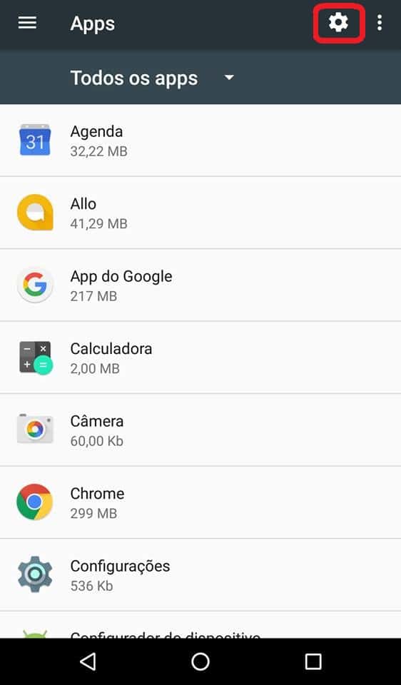 android-configuracoes