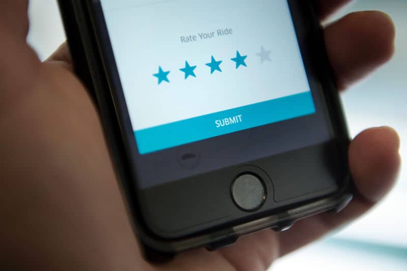 como usar o Uber avaliacao