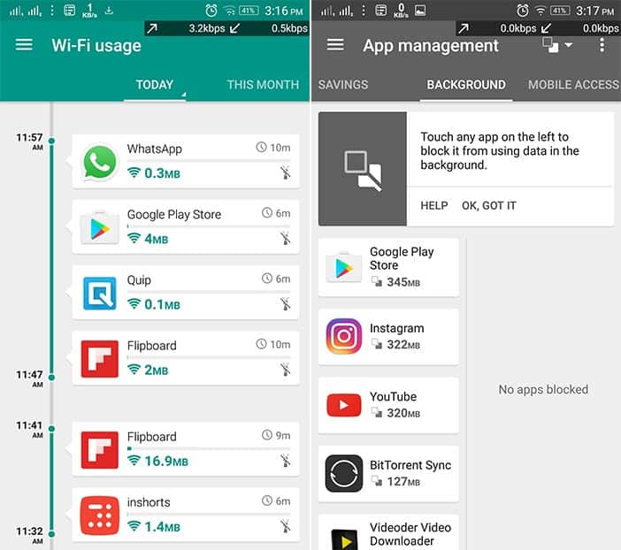 internet no android opera