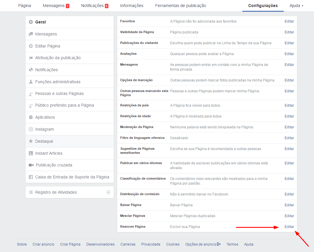 Como remover sua p gina do Facebook para sempre - 66