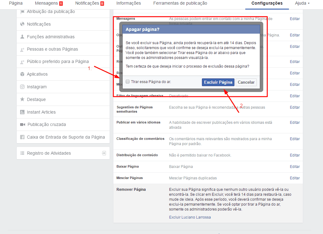 remover-pagina-do-facebook-excluir