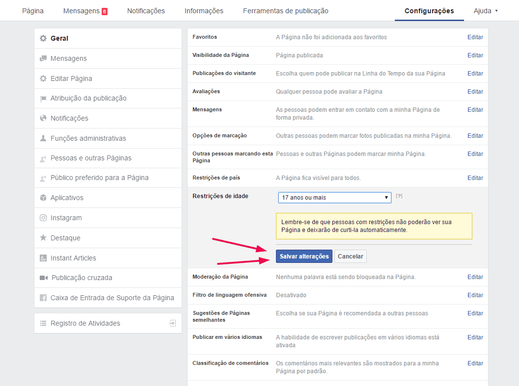 Como restringir idade na fan page do Facebook   AppTuts - 78