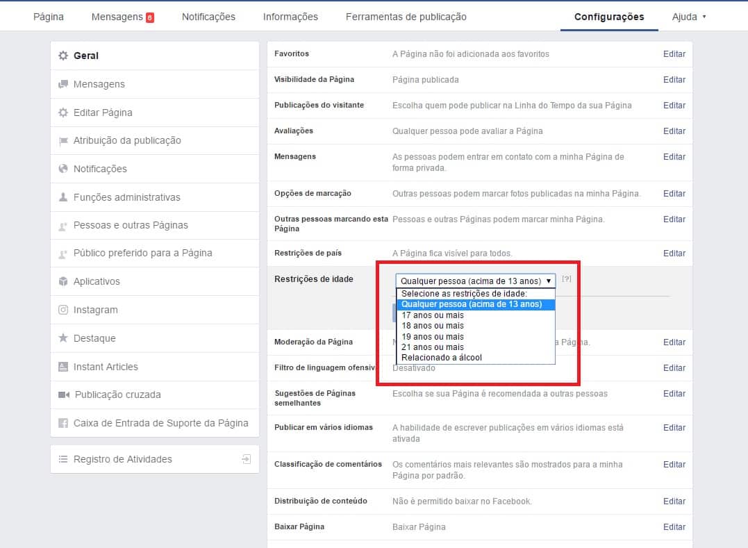 Como restringir idade na fan page do Facebook   AppTuts - 10