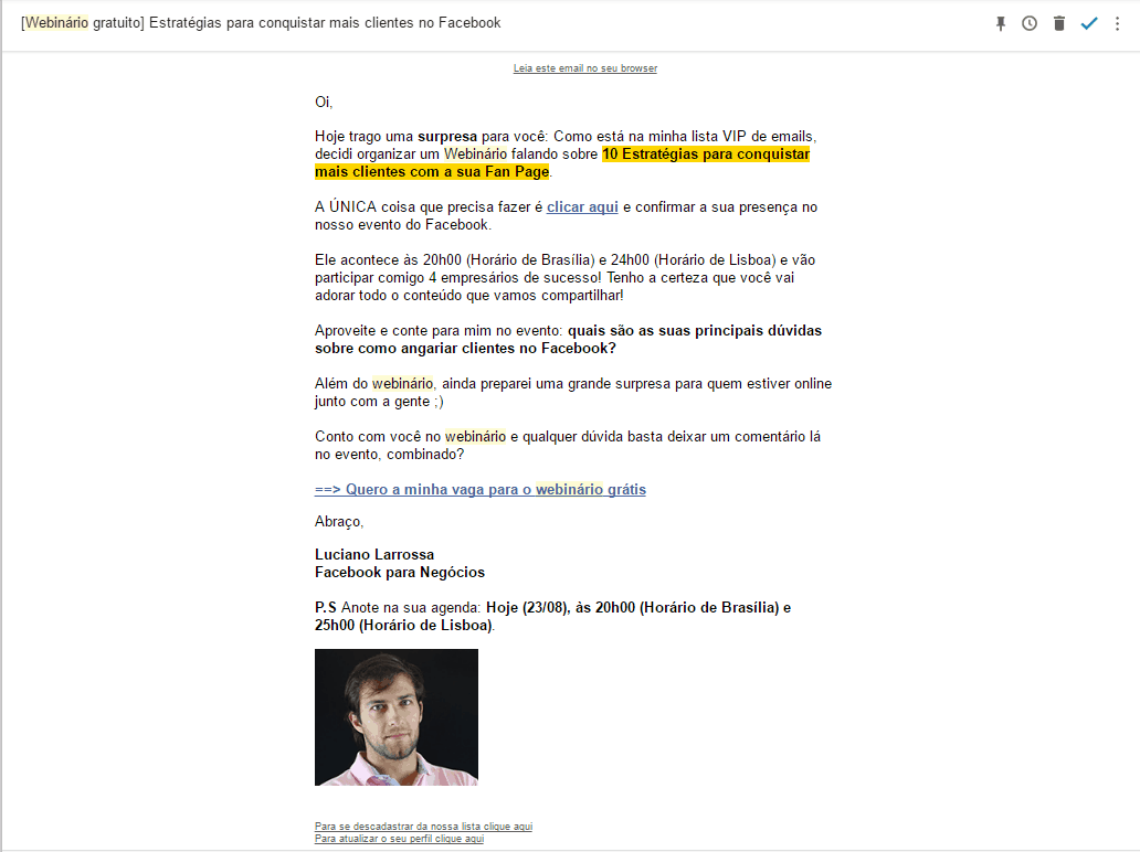 Email Marketing para webin rios  como us  lo para promover aulas online - 88