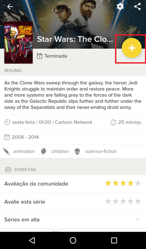 Como listar suas s ries de TV favoritas no Android - 82