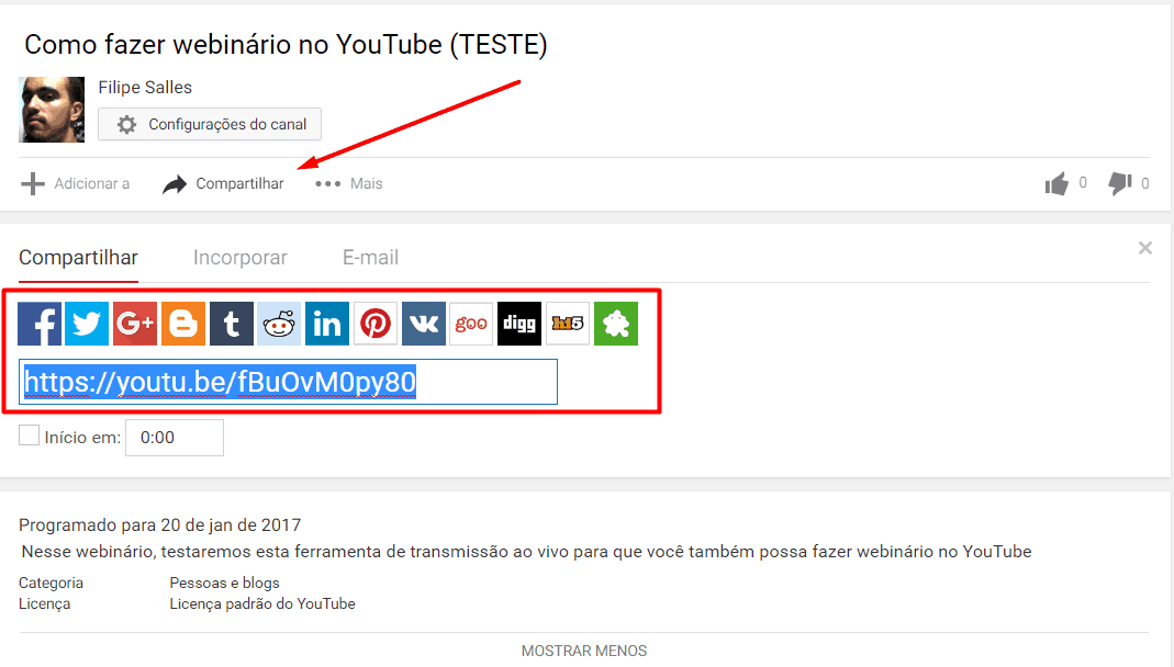 Como fazer um webin rio no YouTube e dar suas aulas online - 67