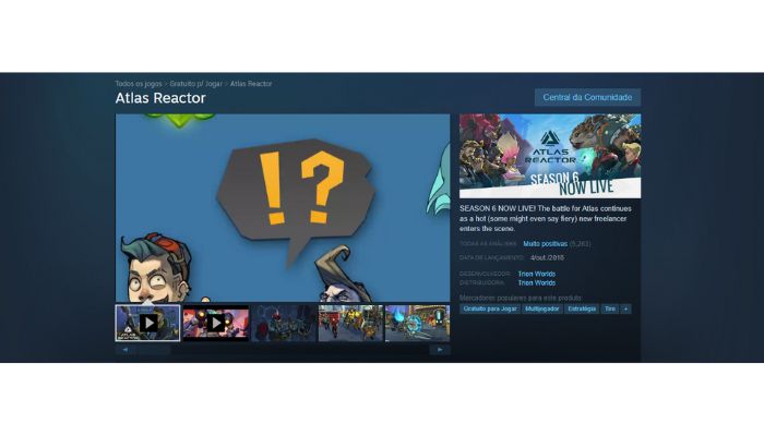 atlas reactor, um dos jogos gratuitos
